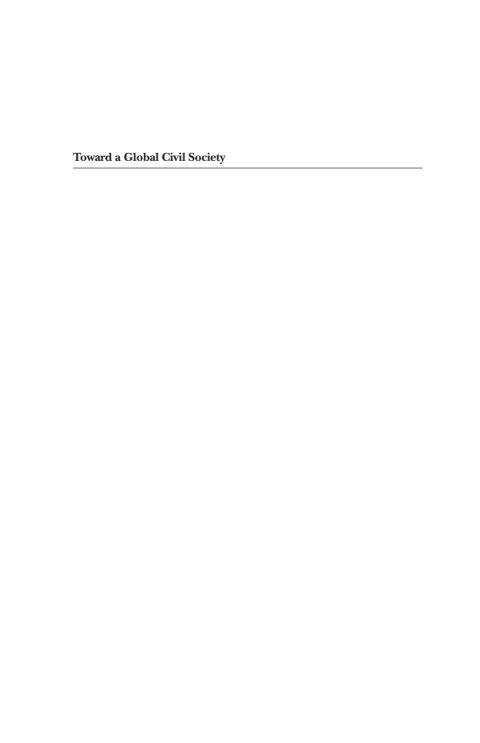 Cover image for book Toward a Global Civil Society