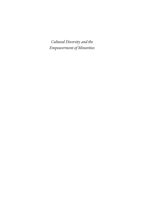 Cover image for book Cultural Diversity and the Empowerment of Minorities