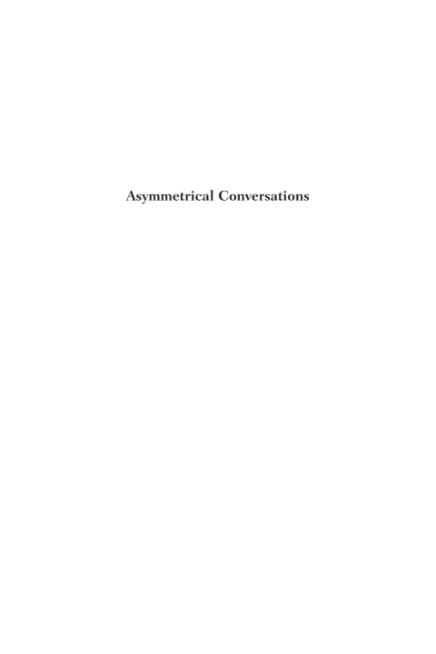 Cover image for book Asymmetrical Conversations