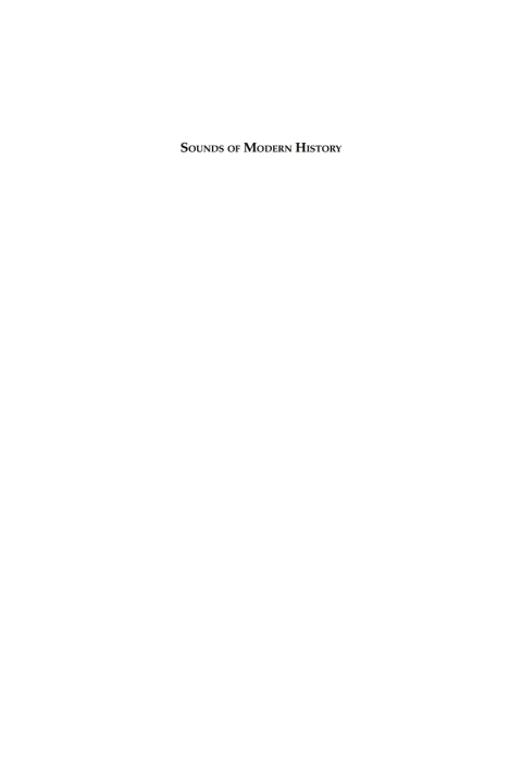 Cover image for book Sounds of Modern History
