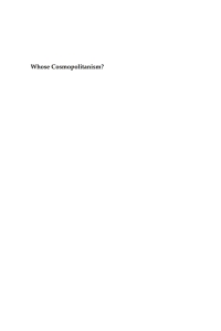 Cover image: Whose Cosmopolitanism? 1st edition 9781782384458