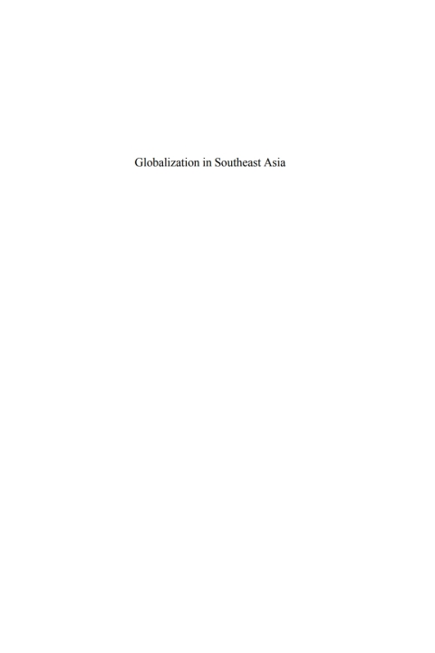 Cover image for book Globalization in Southeast Asia