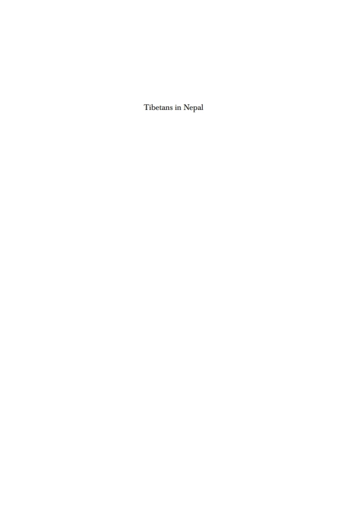 Cover image for book Tibetans in Nepal