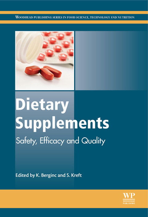 Cover image for book Dietary Supplements: Safety, Efficacy and Quality