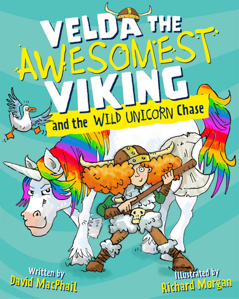 Cover image for book Velda the Awesomest Viking and the Wild Unicorn Chase