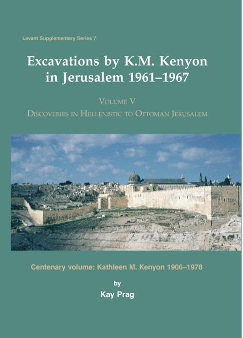 Cover image for book Excavations by K. M. Kenyon in Jerusalem 1961-1967