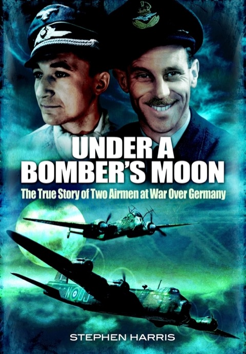 Cover image for book Under a Bomber's Moon: The True Story of Two Airmen at War Over Germany