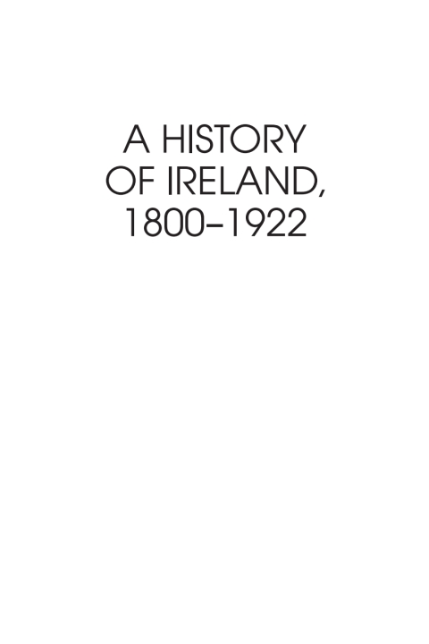 Cover image for book A History of Ireland, 1800–1922