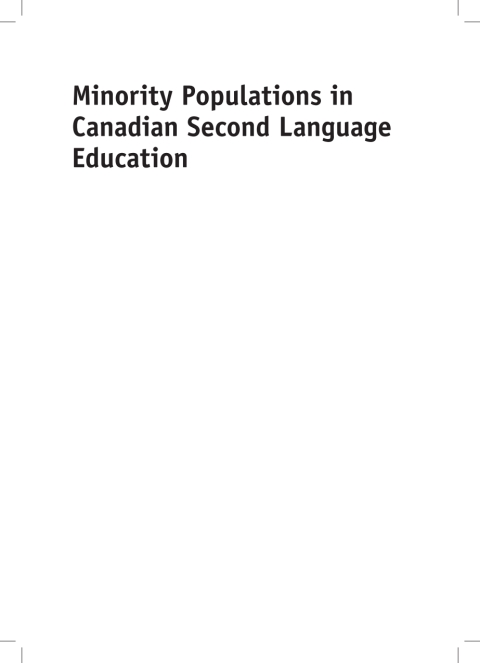 Cover image for book Minority Populations in Canadian Second Language Education