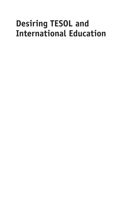 Cover image for book Desiring TESOL and International Education