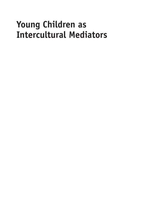 Cover image for book Young Children as Intercultural Mediators