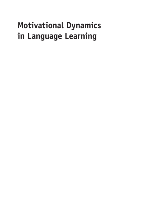 Cover image for book Motivational Dynamics in Language Learning