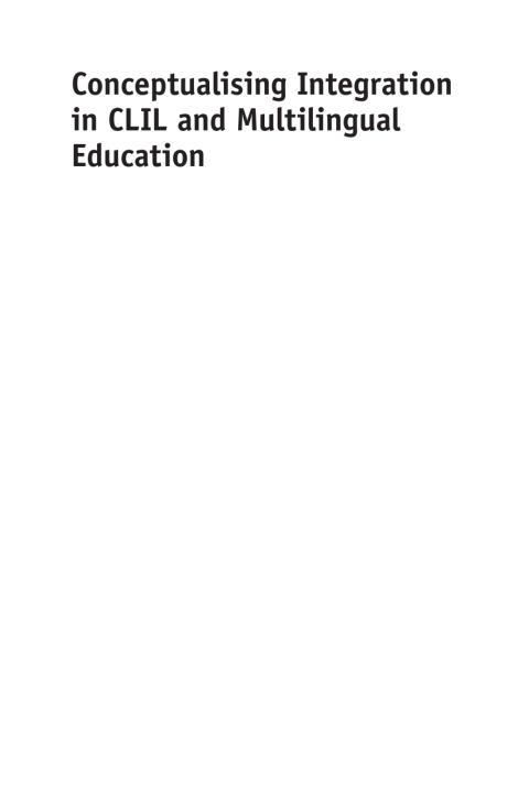Cover image for book Conceptualising Integration in CLIL and Multilingual Education