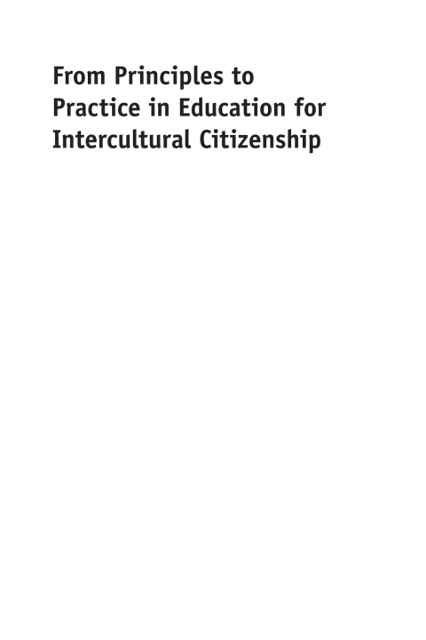 Cover image for book From Principles to Practice in Education for Intercultural Citizenship