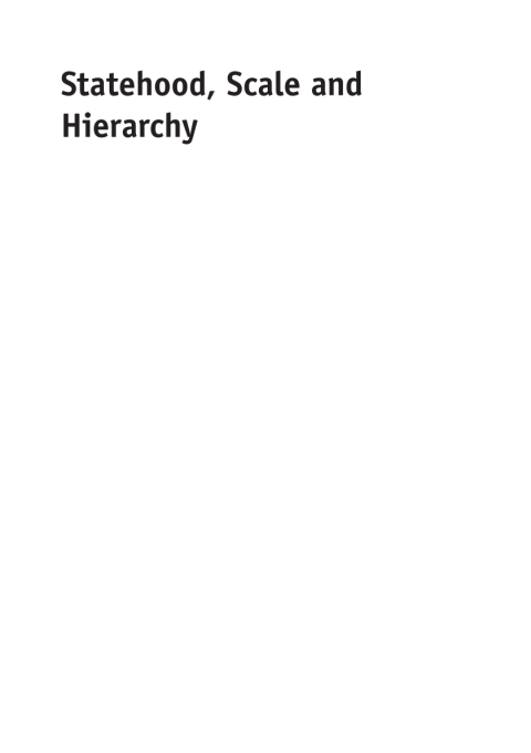 Cover image for book Statehood, Scale and Hierarchy