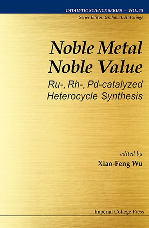 Cover image for book Noble Metal Noble Value: Ru-, Rh-, Pd-catalyzed Heterocycle Synthesis