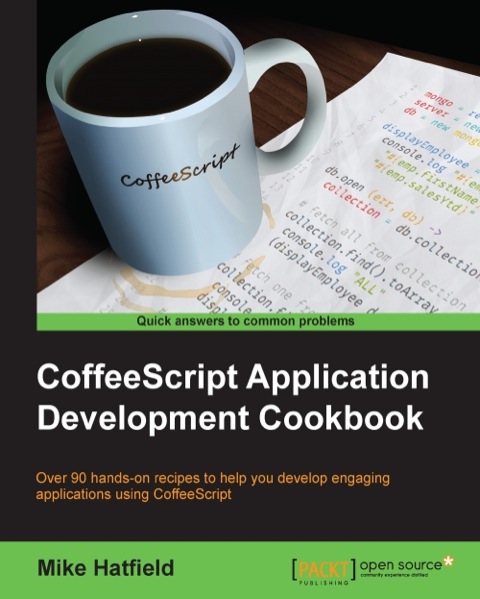 Cover image for book Coffeescript Application Development Cookbook