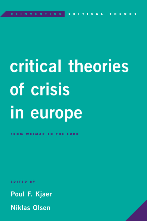 Cover image for book Critical Theories of Crisis in Europe