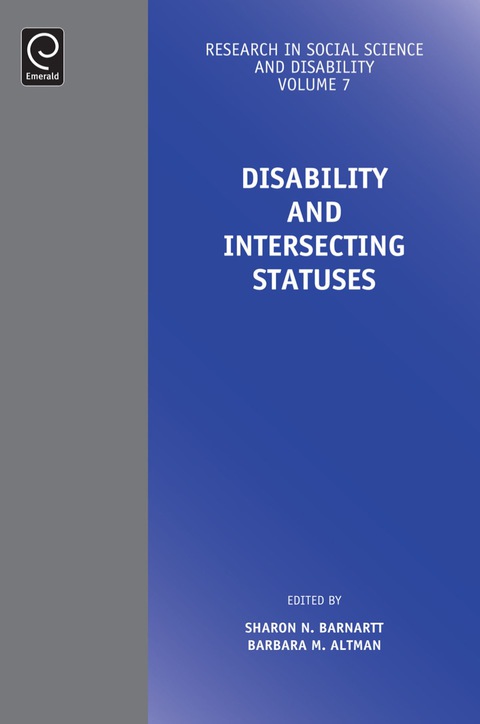 Cover image for book Disability and Intersecting Statuses