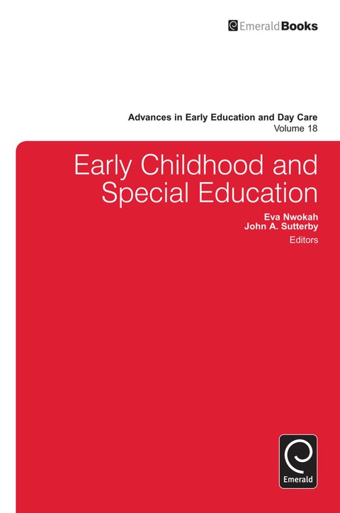 Cover image for book Early Childhood and Special Education