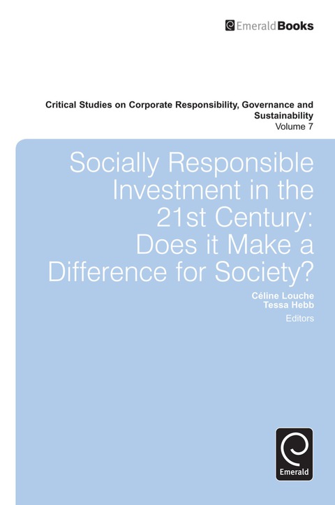 Cover image for book Socially Responsible Investment in the 21st Century