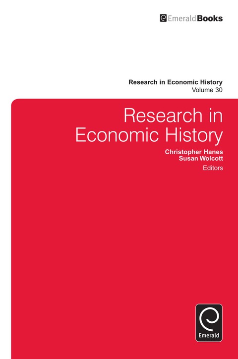 Cover image for book Research in Economic History