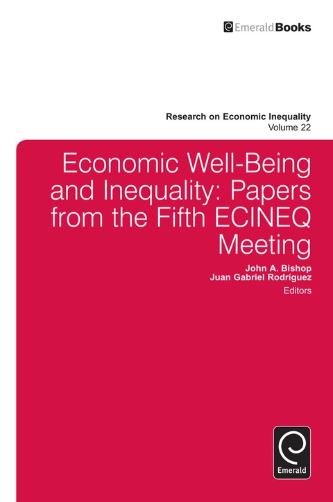 Cover image for book Economic Well-Being and Inequality