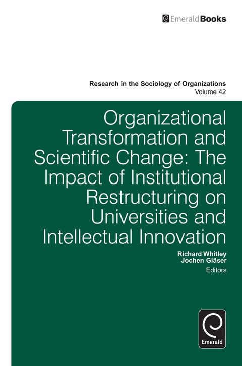 Cover image for book Organisational Transformation and Scientific Change