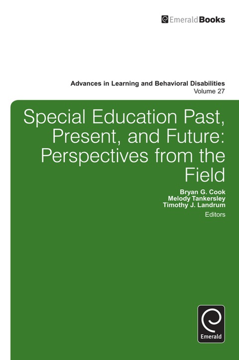 Cover image for book Special education past, present, and future