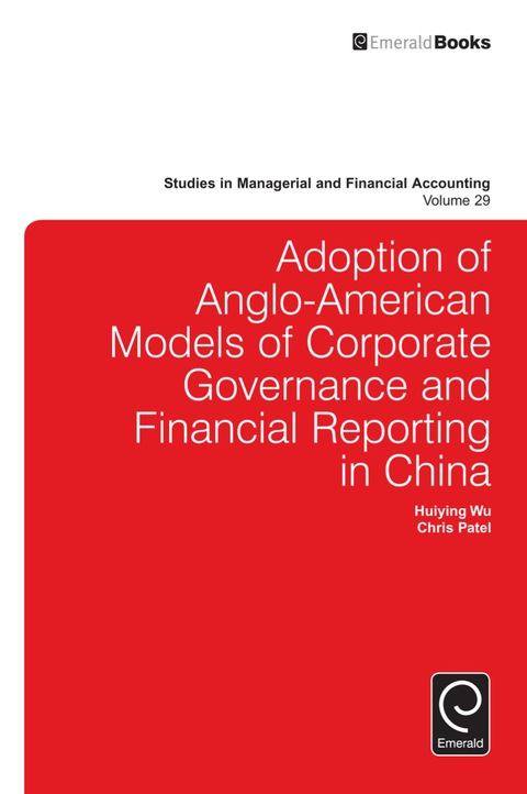 Cover image for book Adoption of Anglo-American models of corporate governance and financial reporting in China