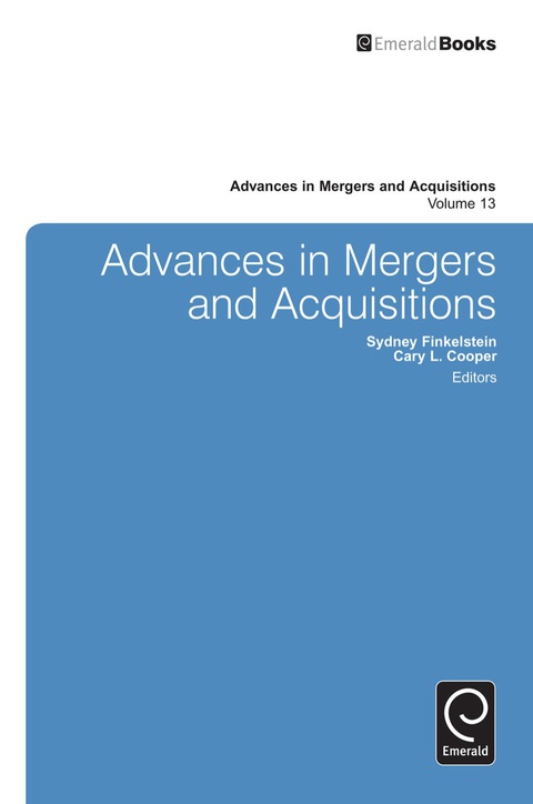 Advances in Mergers and Acquisitions 