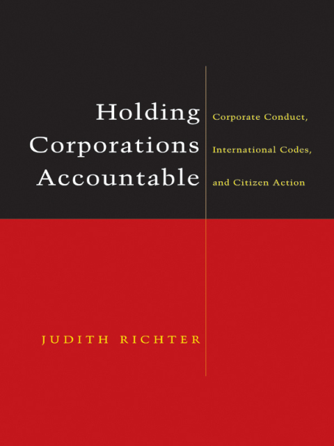Cover image for book Holding Corporations Accountable