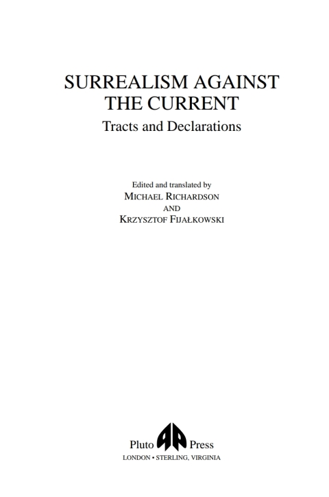 Cover image for book Surrealism Against the Current