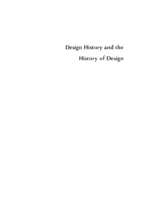 Cover image for book Design History and the History of Design