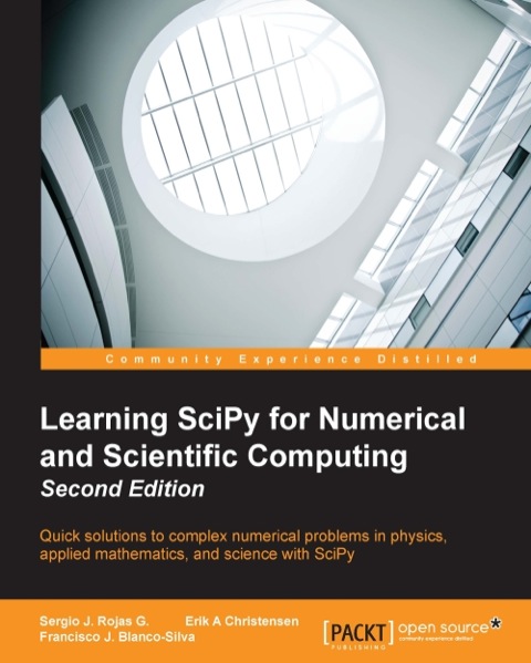 Cover image for book Learning SciPy for Numerical and Scientific Computing Second Edition
