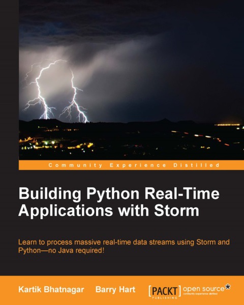 Cover image for book Building Python Real time Applications with Storm