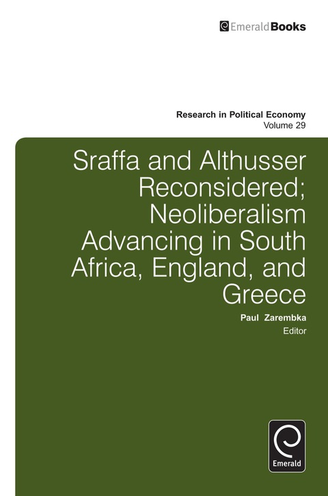 Cover image for book Sraffa and Althusser Reconsidered