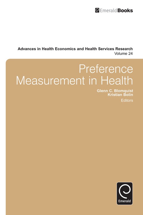 Cover image for book Preference Measurement in Health