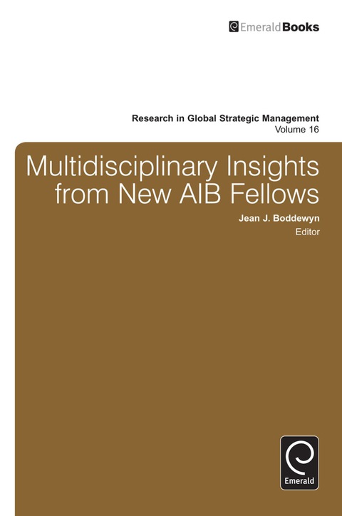 Cover image for book Multidisciplinary Insights from New AIB Fellows