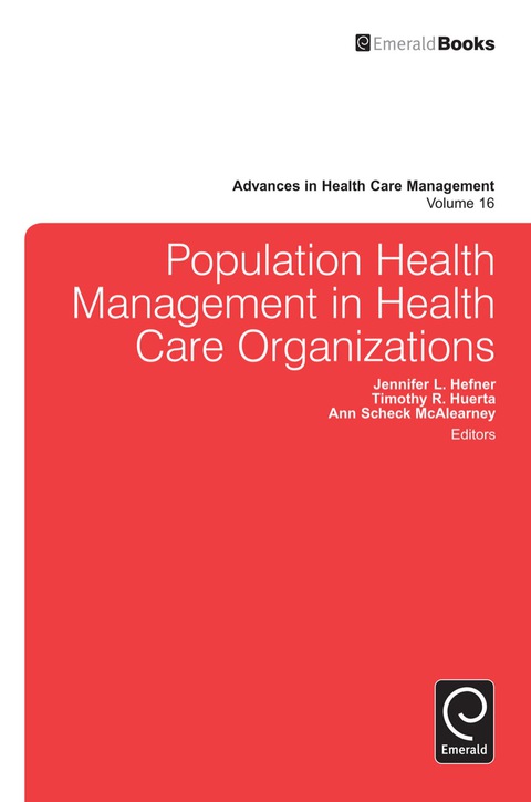 Cover image for book Population Health Management in Health Care Organizations