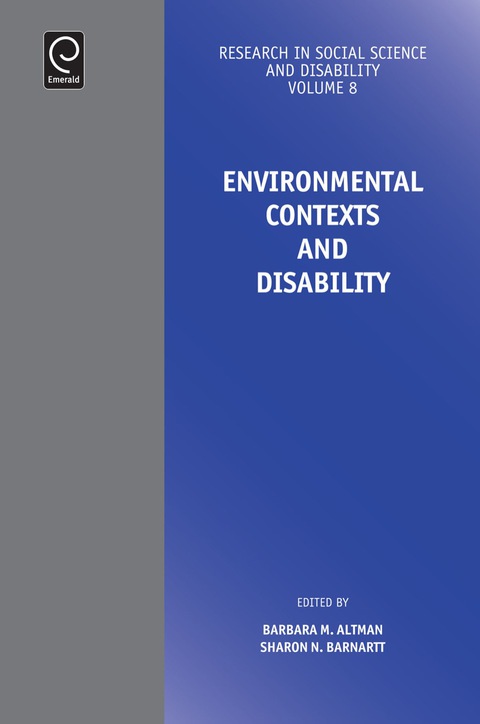 Cover image for book Environmental Contexts and Disability