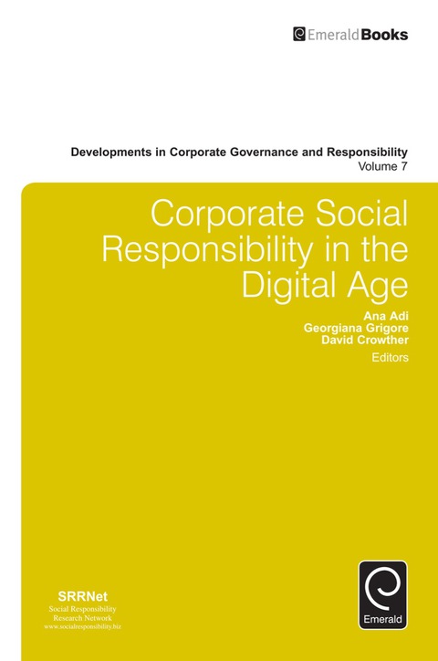 Cover image for book Corporate Social Responsibility in the Digital Age