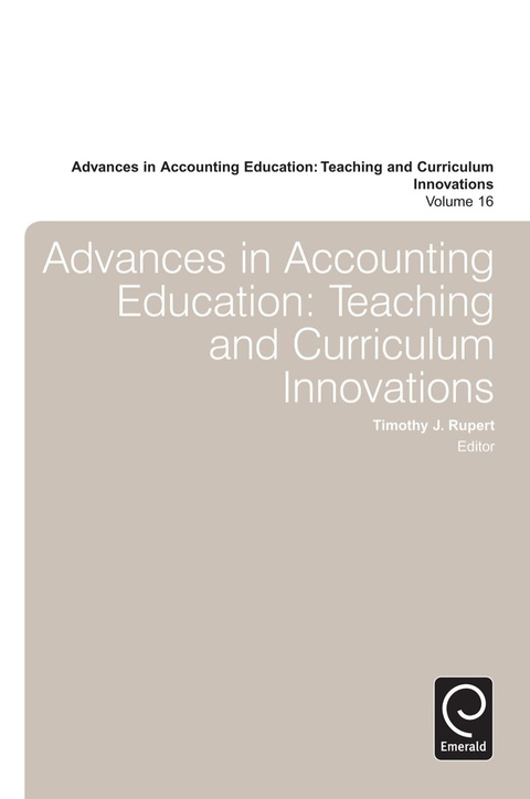Cover image for book Advances in Accounting Education