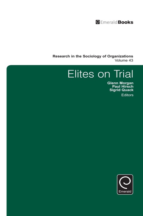 Cover image for book Elites on Trial