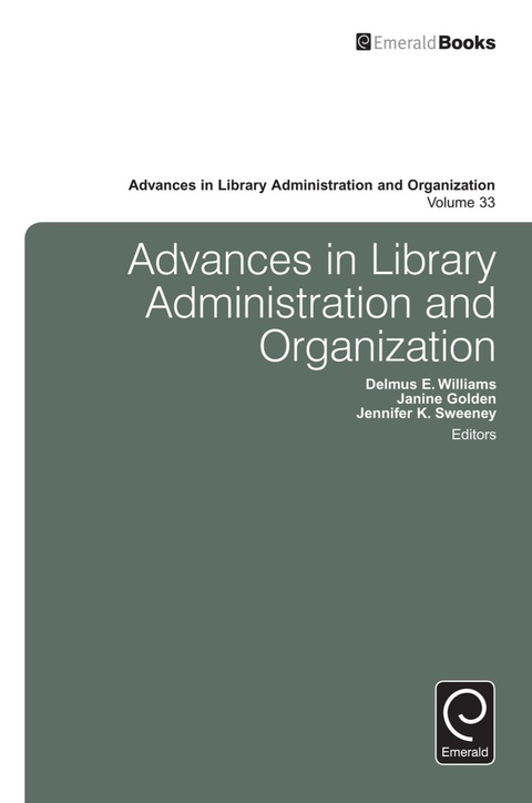 Cover image for book Advances in Library Administration and Organization