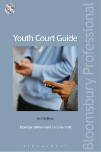 Cover image: Youth Court Guide 6th edition 9781784516956