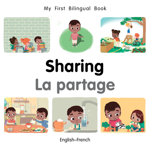 Cover image for book My First Bilingual Book–Sharing (English–French)