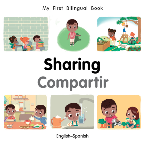 Cover image for book My First Bilingual Book–Sharing (English–Spanish)