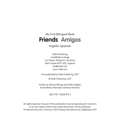 Cover image for book My First Bilingual Book–Friends (English–Spanish)