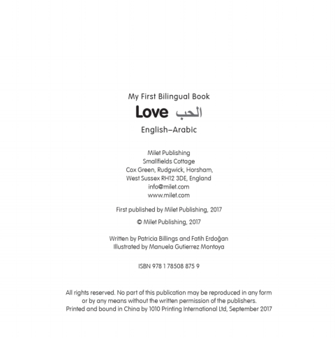Cover image for book My First Bilingual Book–Love (English–Arabic)
